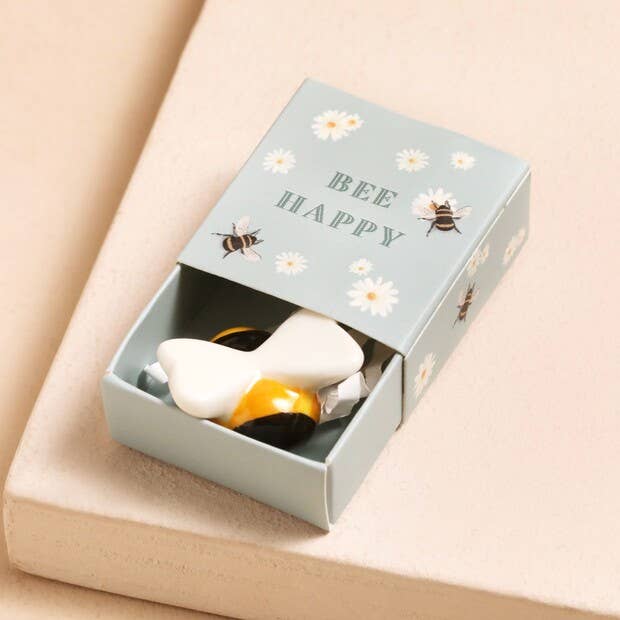Tiny Matchbox Ceramic Tokens: Bear
