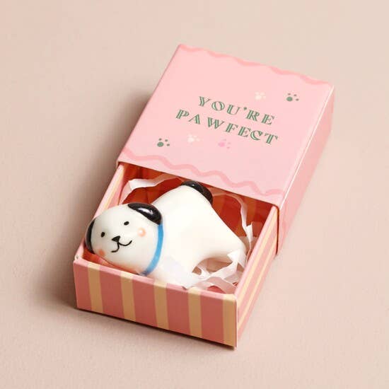 Tiny Matchbox Ceramic Tokens: Gingerbread Man