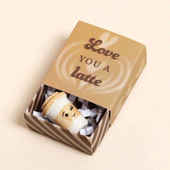 Tiny Matchbox Ceramic Tokens: Gingerbread Man