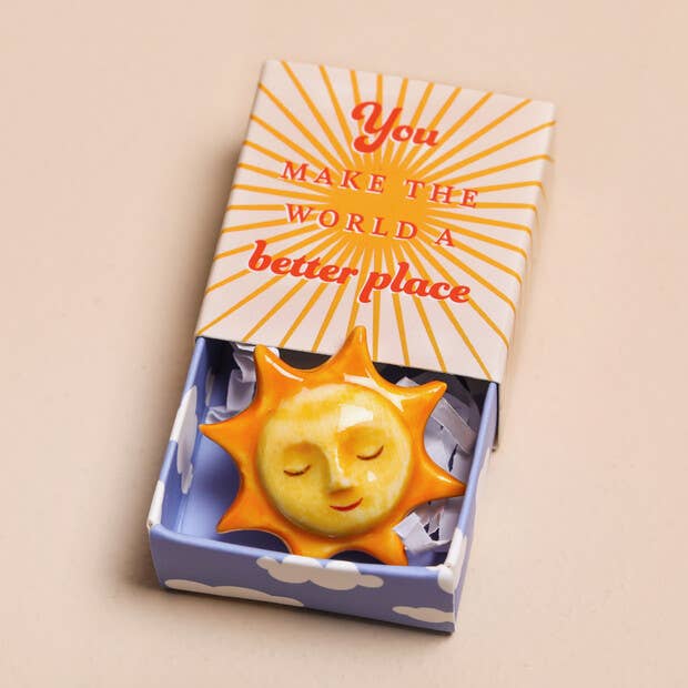 Tiny Matchbox Ceramic Tokens: Bear