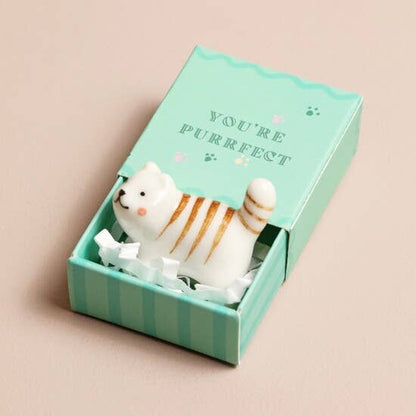 Tiny Matchbox Ceramic Tokens: Gingerbread Man