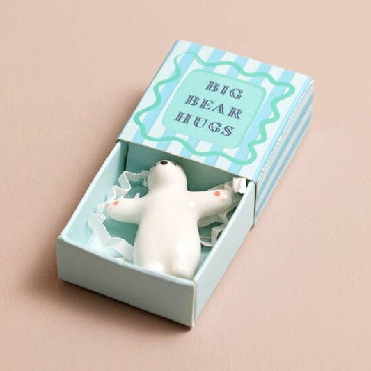 Tiny Matchbox Ceramic Tokens: Bear